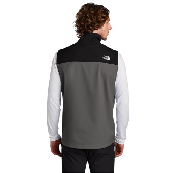 THE NORTH FACE Men's Castle Rock Soft Shell Full Zip Vest in Gray/Black Size L - Picture 2 of 6